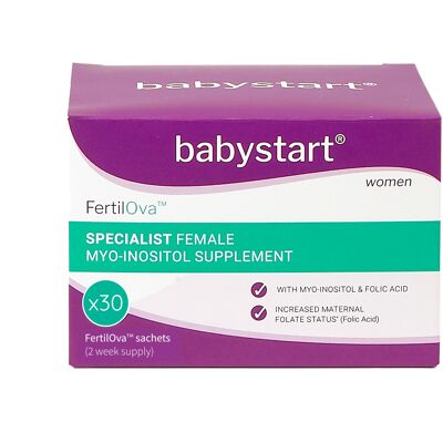 FertilOva, Fertility supplement for women affected by PCOS, Pack of 30 Sachets