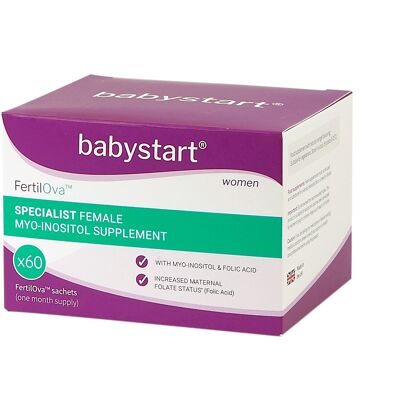 FertilOva, Fertility supplement for women affected by PCOS, Pack of 60 Sachets