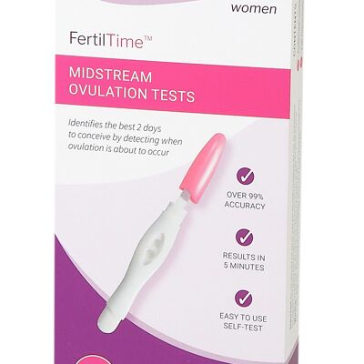 FertilTime, Female midstream ovulation tests, Pack of 5 Tests