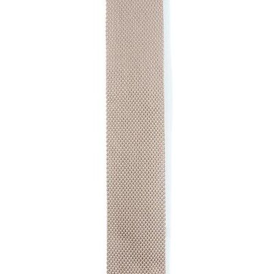 Champagne knitted tie