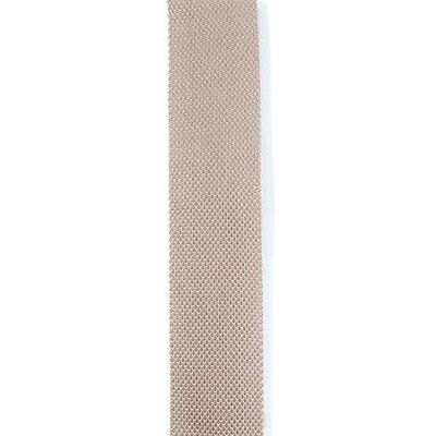 Champagne knitted tie