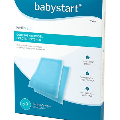 FertilMate, Hydrogel pads to reduce testicular temperature, Pack of 8 pads
