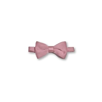 Children's antique rose knitted bow tie