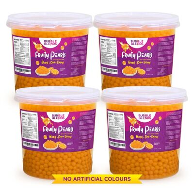 Assortiment de Popping Boba, perles de Boba remplies de jus de fruits 4 x 3,4 kg