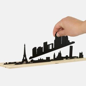 Formes de l'horizon 3D de la silhouette de la ville de Paris (modèle de jouet et de décoration d'architecture)