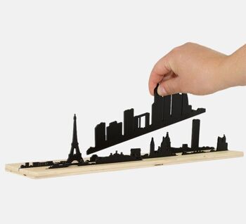 Formes de l'horizon 3D de la silhouette de la ville de Paris (modèle de jouet et de décoration d'architecture) 1