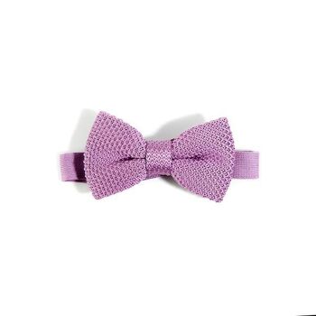 Nœud papillon en tricot violet pour enfants
