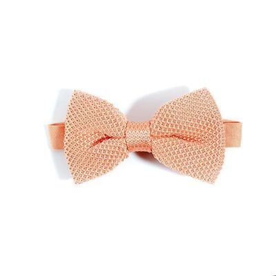 Coral fusion knitted bow tie