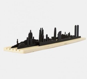 Formes de l'horizon 3D de la silhouette de la ville de Barcelone (modèle de jouet et de décoration d'architecture) 3