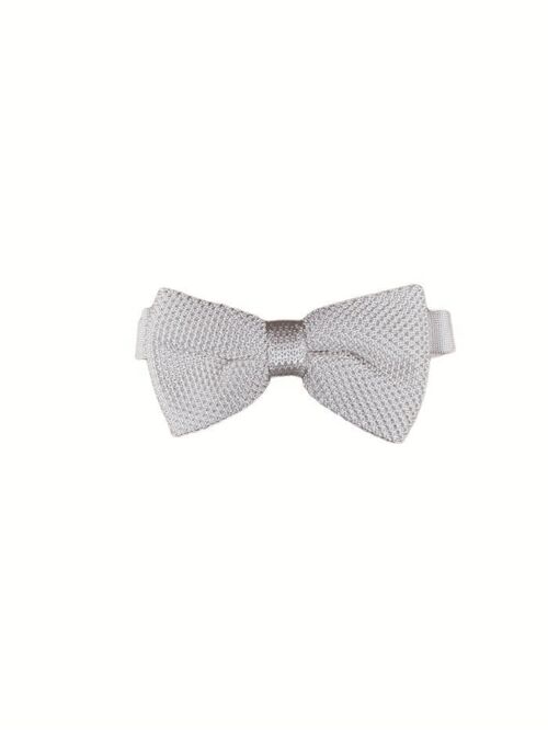 Cream knitted bow tie