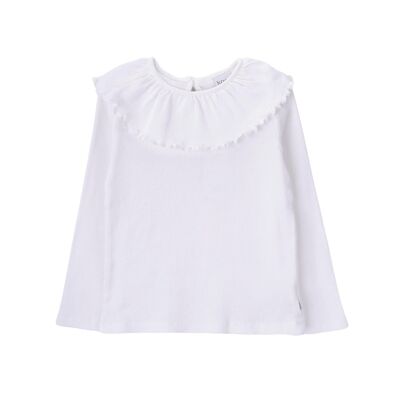 Flora Girl Long Sleeve T-shirt Pearl