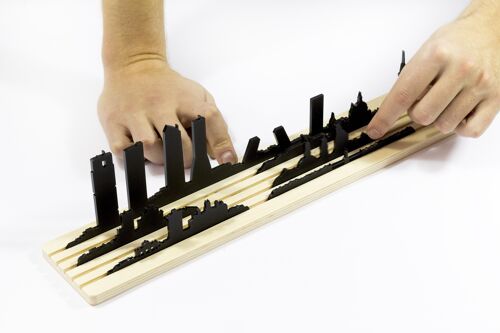 Shapes of Madrid 3D City Silhouette skyline (architecture toy & decor model)