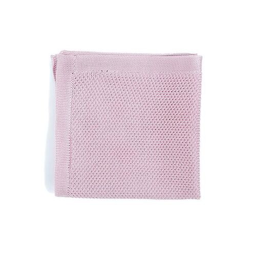 Dusty pink knitted pocket square