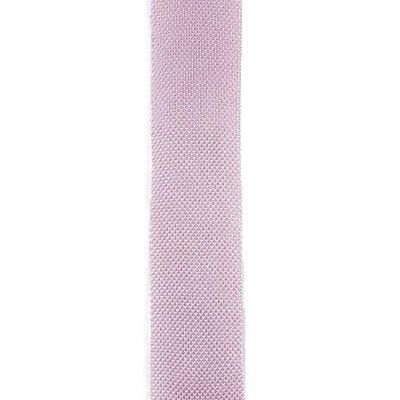 Corbata de punto rosa polvoriento