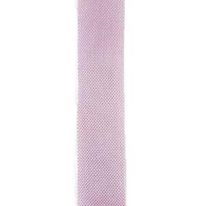 Cravate en tricot rose poussiéreux