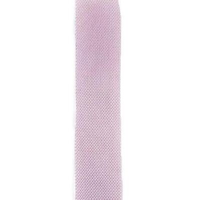 Dusty pink knitted tie