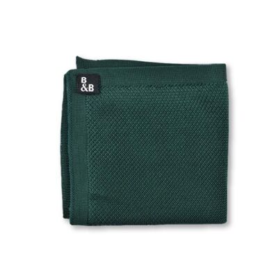 Green knitted pocket square