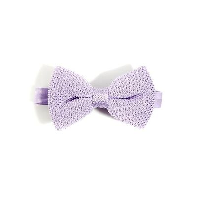 Papillon in maglia lavanda