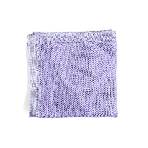 Lavender knitted pocket square