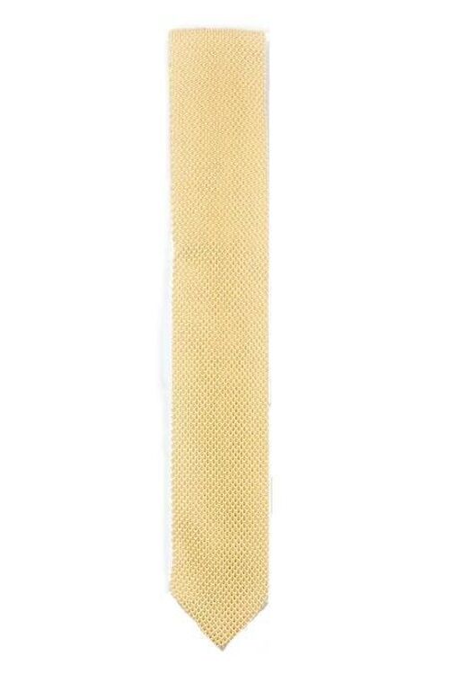 Mellow yellow knitted tie