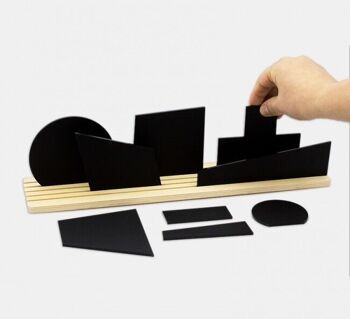 Formes de Malevitch 3D Art Silhouette (diorama et décor de jouets) 1