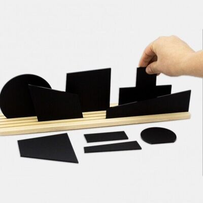 Formes de Malevitch 3D Art Silhouette (diorama et décor de jouets)