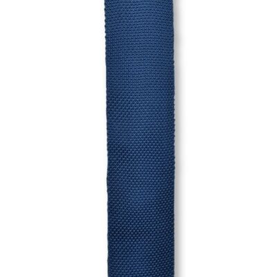 Cravate tricot bleu nuit