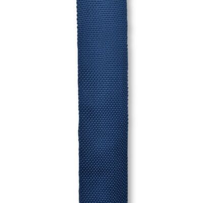 Midnight blue knitted tie