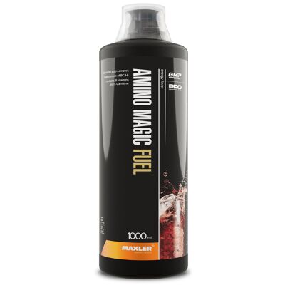 Maxler Amino Magic Fuel, Energy, 1000 ml, complexe d'acides aminés avec L-carnitine et vitamine B6