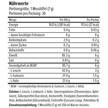 Maxler BCAA Poudre, Pomme Verte, 210g, Acides Aminés Essentiels, L-Leucine, L-Isoleucine, L-Valine 2