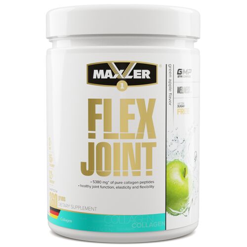 Maxler Flex Joint, Grüner Apfel, 360g, Peptan® Collagen, Glucosamine, Chondroitin, MSM, Mit Vitamin C