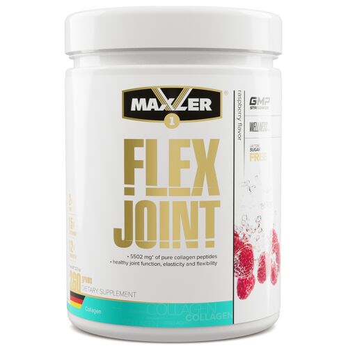 Maxler Flex Joint, Himbeere, 360g, Peptan® Collagen, Glucosamine, Chondroitin, MSM, Mit Vitamin C