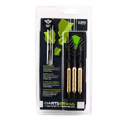 Longfield darts brass steeltip 24 gram in kunststof etui