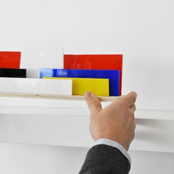 Formes de Mondrian 3D Art Silhouette (diorama et décor de jouets) 9
