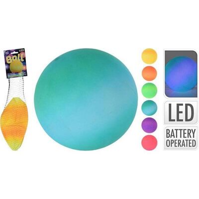 Speelbal met LED Ø23cm assorti kleuren (per stuk)