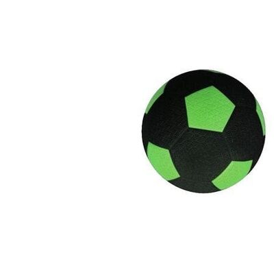 Rubber straatvoetbal groen maat 5