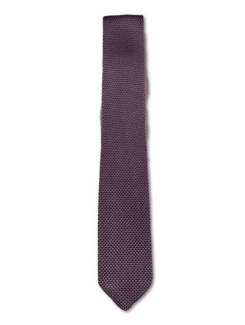 Plum Knitted Tie