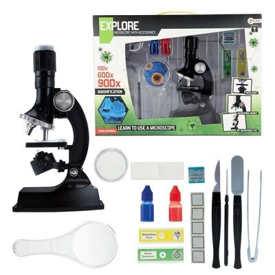Toi Toys Wetenschap set microscoop met licht + accessoires