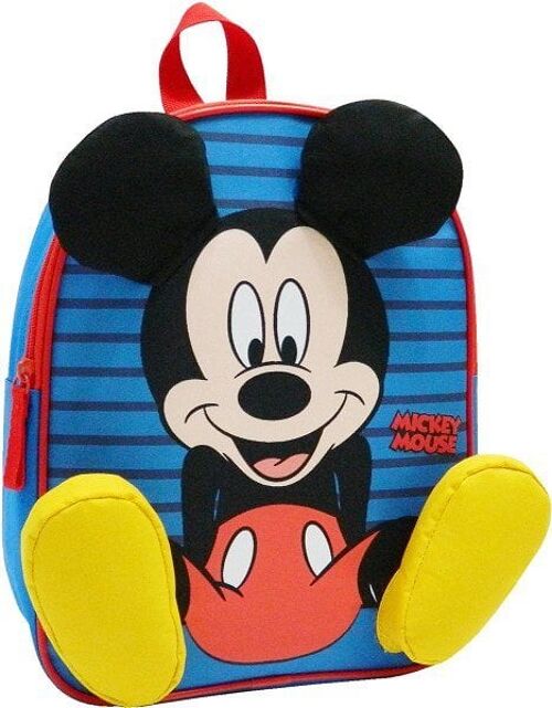 Rugzak Mickey Mouse 3D 31cm blauw