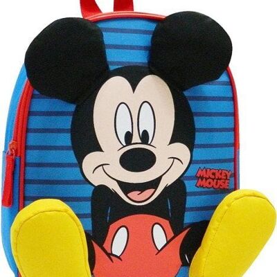 Rugzak Mickey Mouse 3D 31cm blauw