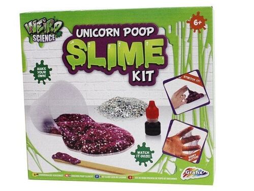 Weird Science Unicorn glitter poep slime kit