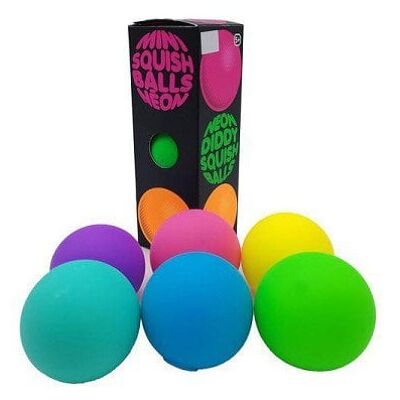 John Toy Neon Squize bal 50mm set a 3 stuks