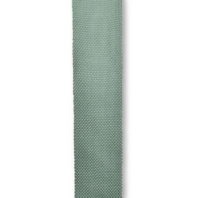 Sage green knitted tie