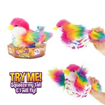 Toi Toys Oiseau en peluche avec ailes mobiles