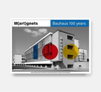 Aimant d'architecture anniversaire Bauhaus Dessau (6 pièces) 5