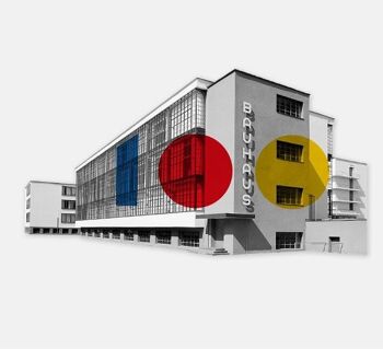 Aimant d'architecture anniversaire Bauhaus Dessau (6 pièces) 4