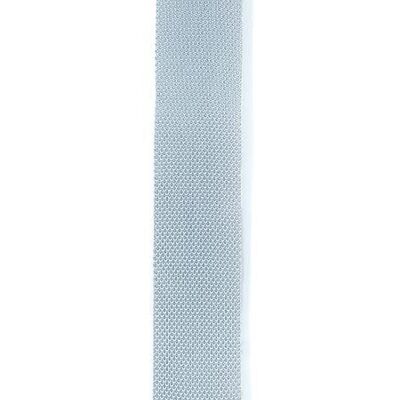 Silver knitted tie