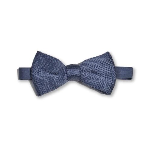 Stone Blue Knitted Bow Tie | Wedding