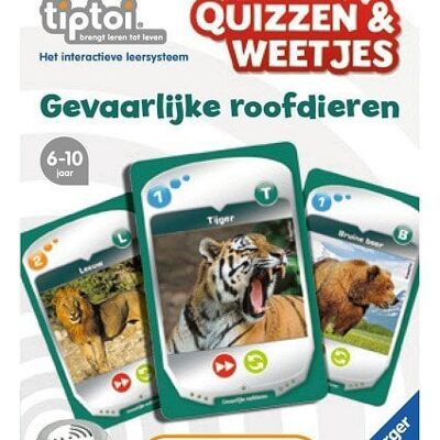 Ravensburger tiptoi Quizzen&Weetjes: Gevaarlijke roofdieren