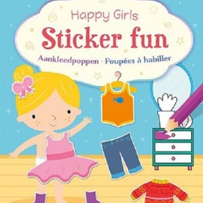 Deltas Happy Girls Sticker Fun - Aankleedpoppen
